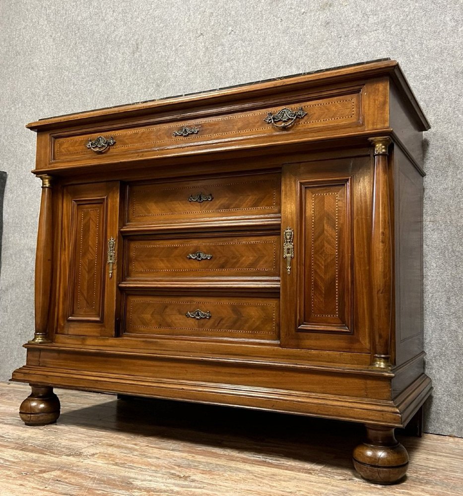 Commode in Mahogany and Marquetry