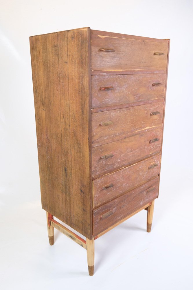 Commode in Teak with Oak Legs by Poul M. Volther for FDB, 1960s