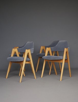 Compass Chairs by Kai Kristiansen for Sva Møbler, 1960s, Set of 4-ZBW-2034020