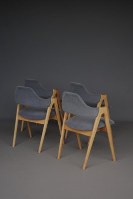 Compass Chairs by Kai Kristiansen for Sva Møbler, 1960s, Set of 4-ZBW-2034020