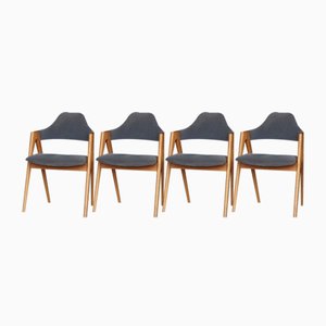 Compass Chairs by Kai Kristiansen for Sva Møbler, 1960s, Set of 4-ZBW-2034020