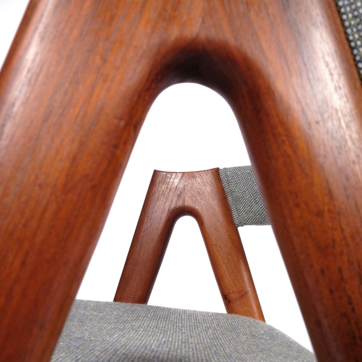 Compass Chairs in Teak by Kai Kristianen for Sva Møbler, 1950s, Set of 4