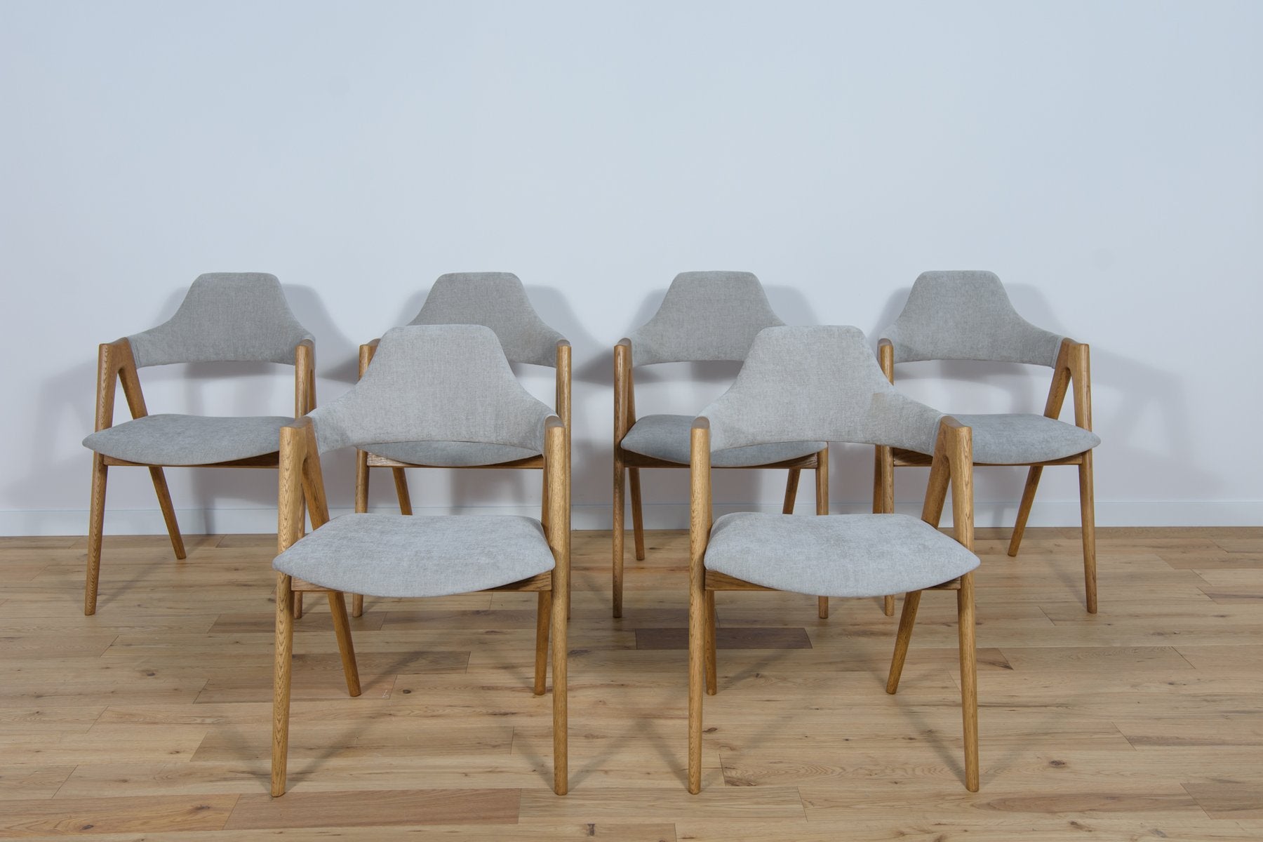 Compass Dining Chairs by Kai Kristiansen for Sva Møbler, 1960s, Set of 6