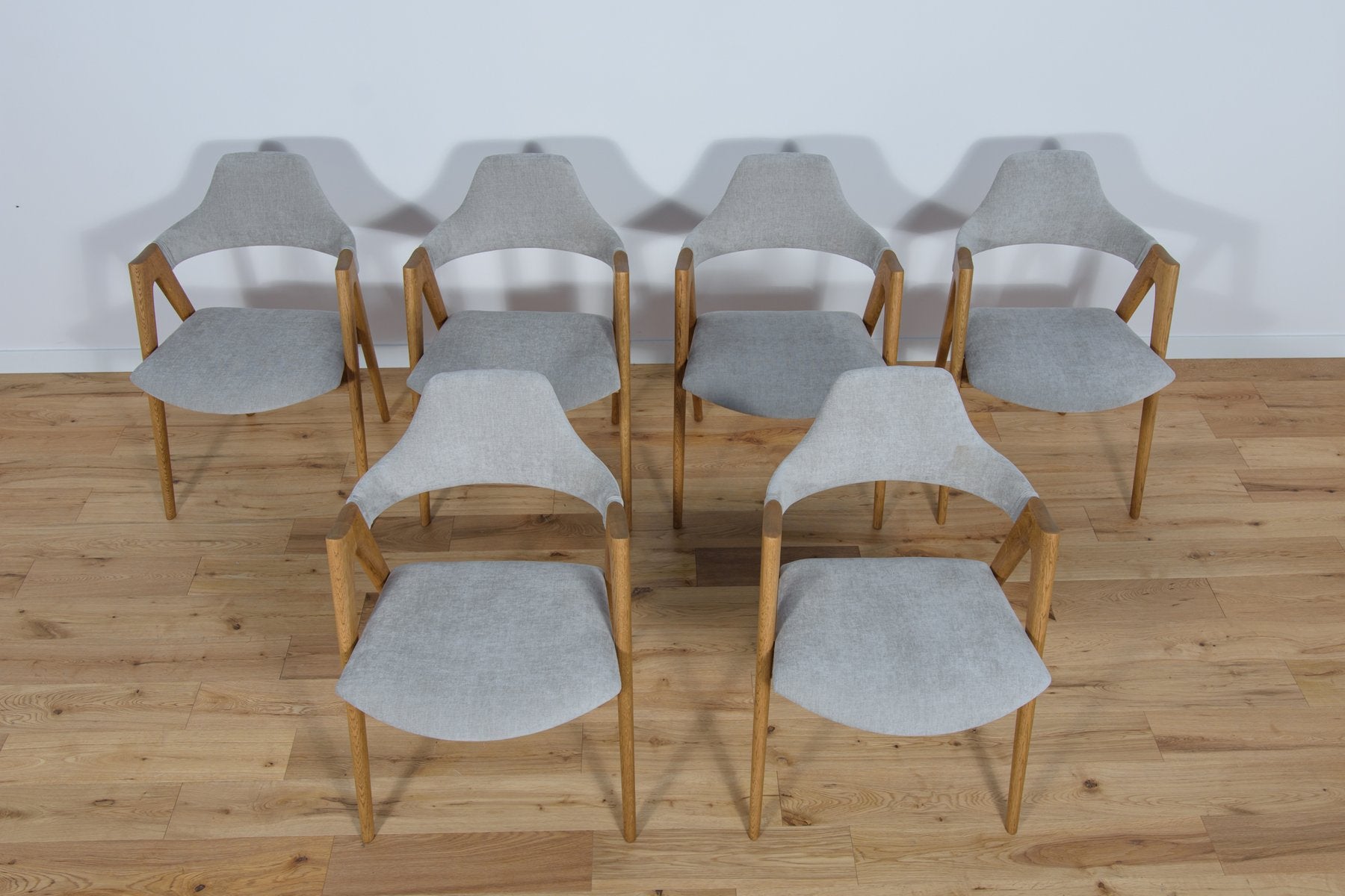 Compass Dining Chairs by Kai Kristiansen for Sva Møbler, 1960s, Set of 6