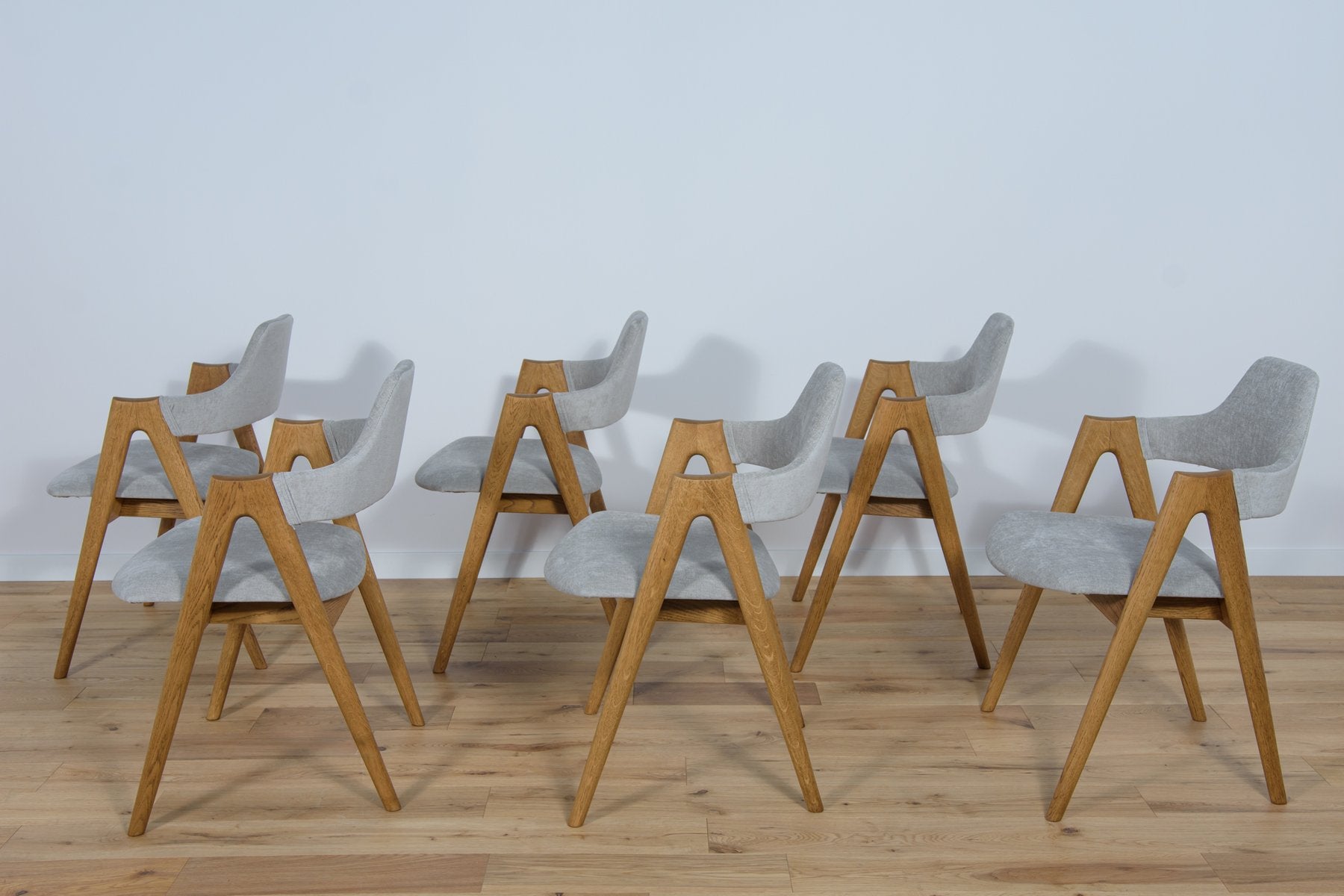 Compass Dining Chairs by Kai Kristiansen for Sva Møbler, 1960s, Set of 6