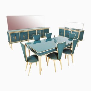 Complete Dining Room Set from Umberto Mascagni, 1950s, Set of 9-KNM-1225593