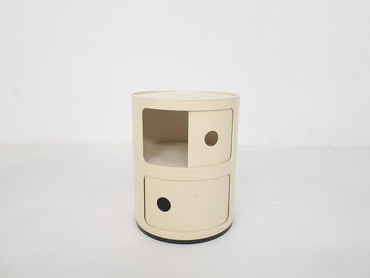 Componibili Tondi Nightstand attributed to Anna Castelli Ferrieri for Kartell, Italy, 1960s-ZO-2035194