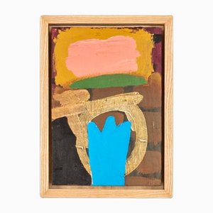 Composition, Acrylic on Wooden Plate, Framed-GPP-1126483