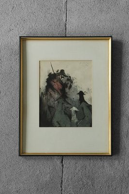 Composition, Color Lithograph, 1980s, Framed-ZAA-1756485