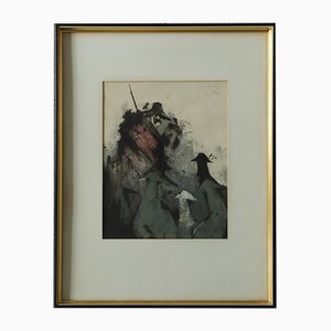 Composition, Color Lithograph, 1980s, Framed-ZAA-1756485