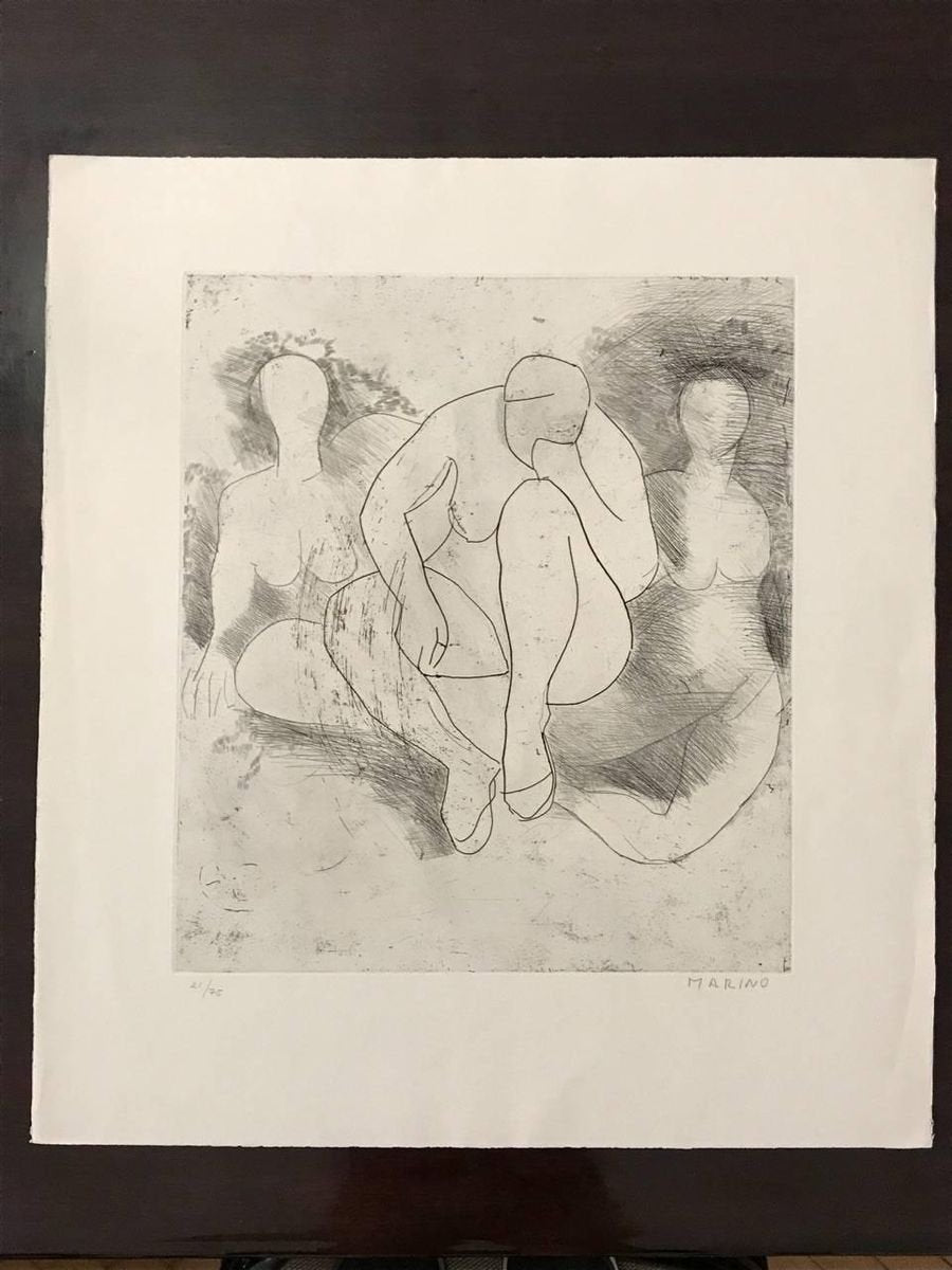 Composition - Original Etching by Marino Marini - 1970 1970