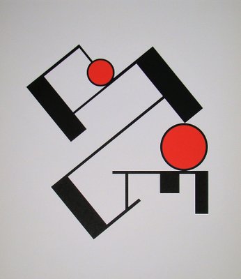 Composition Screen Print by Erich Buchholz, 1920-KHH-672907