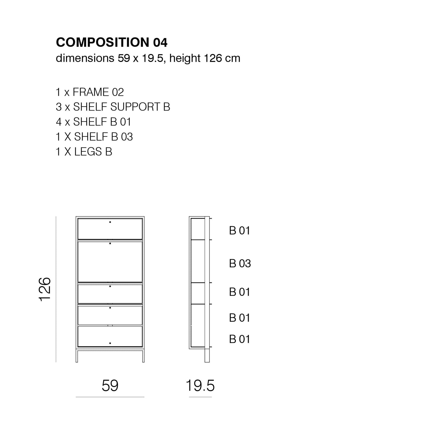 SHTEF - Freestanding aluminium bookcase (Request Info)