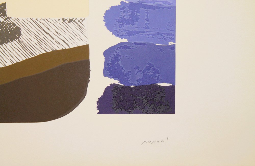 Concetto Pozzati, Da e per Morandi, 1987, Silk-Screen