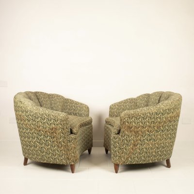 Conchiglia Armchairs in the style of Giò Ponti, 1950s, Set of 2-BAD-1723785