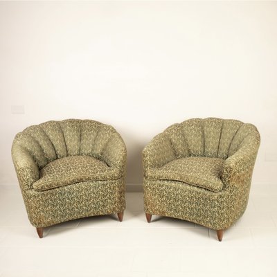 Conchiglia Armchairs in the style of Giò Ponti, 1950s, Set of 2-BAD-1723785