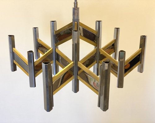 Concorde Model Chandelier by Gaetano Sciolari, 1970s-NPC-1729618