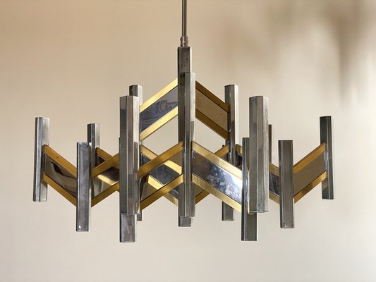 Concorde Model Chandelier by Gaetano Sciolari, 1970s-NPC-1729618