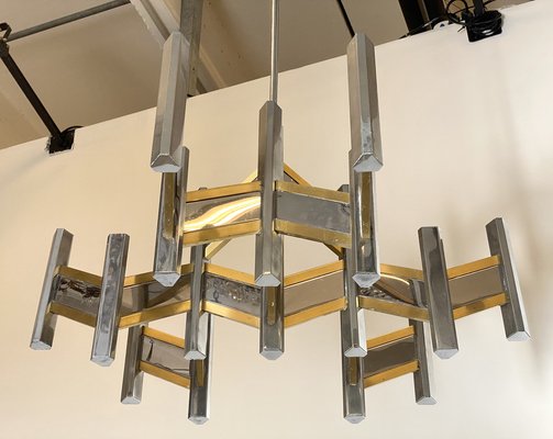 Concorde Model Chandelier by Gaetano Sciolari, 1970s-NPC-1729618