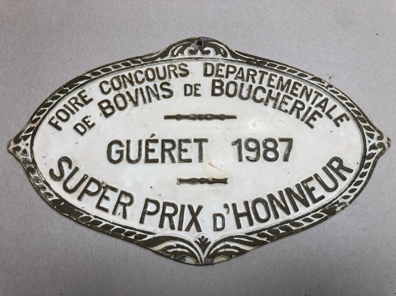 Concours Agricole Guéret Super Prix D'Honneur Sign, 1987