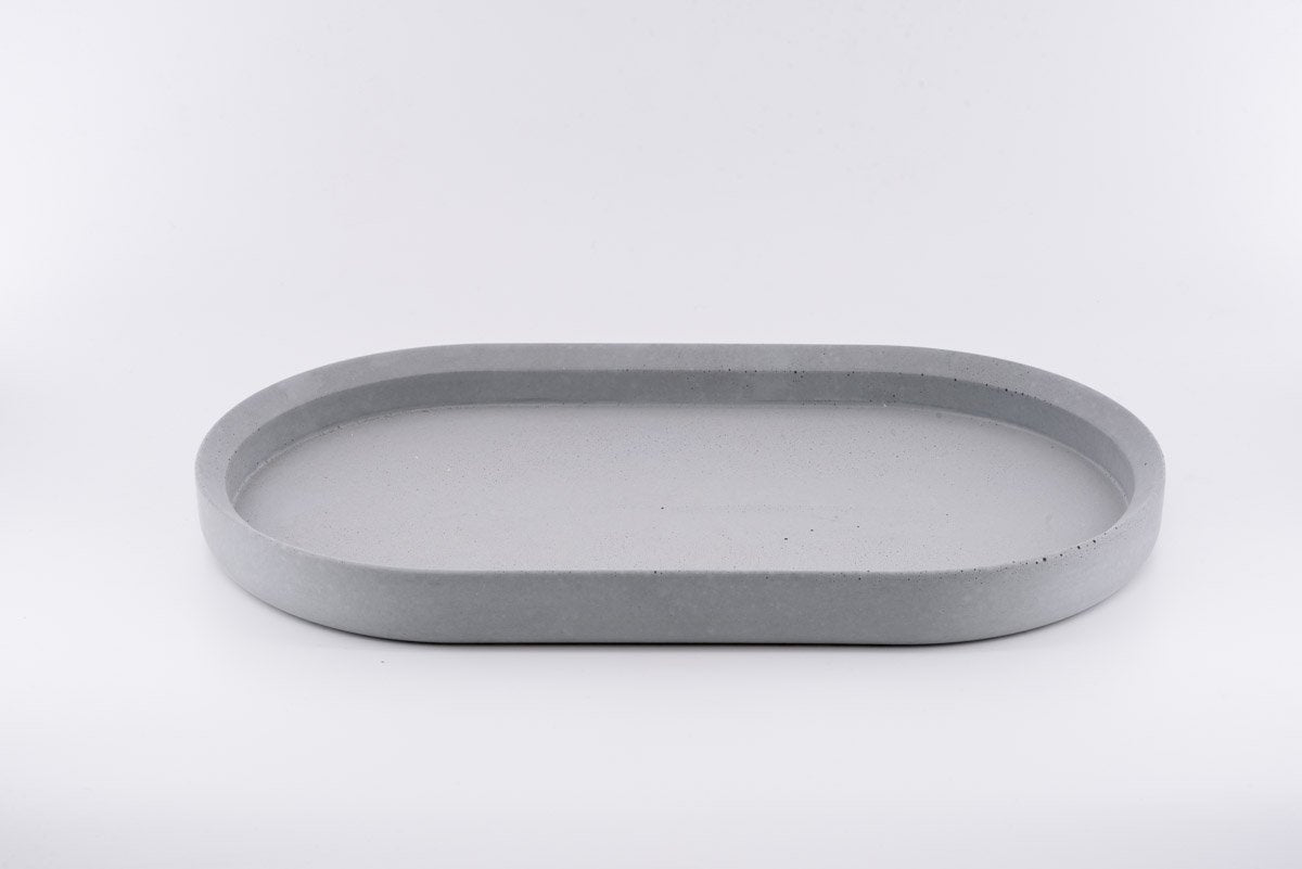 Concrete Mod Ii Renzo Tray by Valerio Ciampicacigli for Forma E Cemento