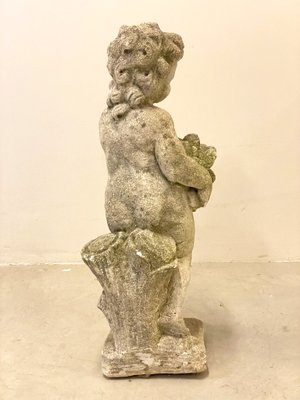 Concrete Putto Summer Statue, 1970s-NPC-1325149