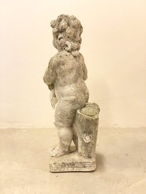 Concrete Putto Summer Statue, 1970s-NPC-1325149