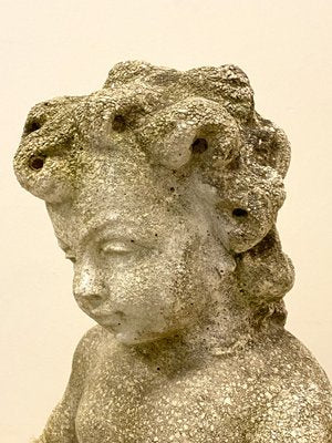 Concrete Putto Summer Statue, 1970s-NPC-1325149