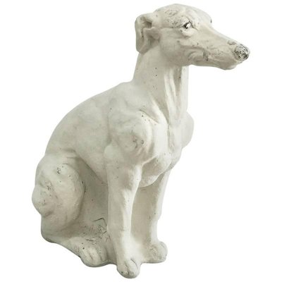 Concrete Statue of Whippet Dog-UCH-1224755