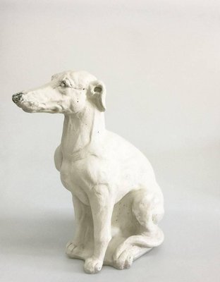 Concrete Statue of Whippet Dog-UCH-1224755