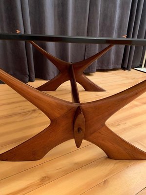 Condor Rosewood Coffee Table by Fredrik Schriever-Abeln for Örebro Glass, 1960s-VQM-801895