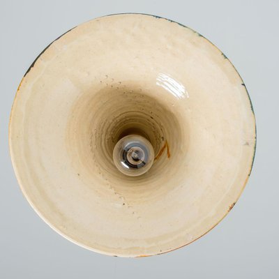 Cone Beige Orange Ceramic Pendant Light, 1970-VDW-1776411