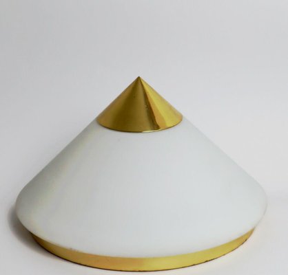 Cone Ceiling Lamp in Gold and White from Limburg-ESB-1376706