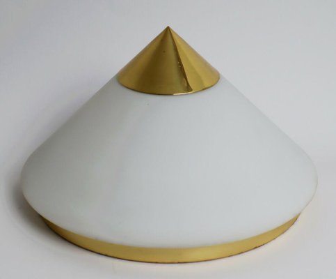 Cone Ceiling Lamp in Gold and White from Limburg-ESB-1376706