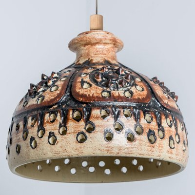 Cone Chocolate Brown Ceramic Pendant Light, 1970-VDW-2016866