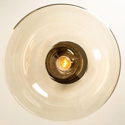 Cone Shape Brass & Clear Glass Pendant Light from Limburg-VDW-1308526