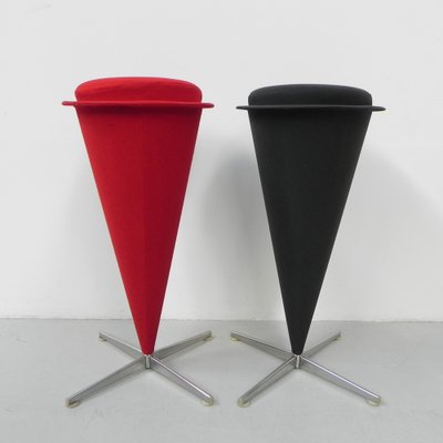 Cone Stools attributed to Verner Panton for Plus-Linje, 1960s, Set of 2-TL-1401170