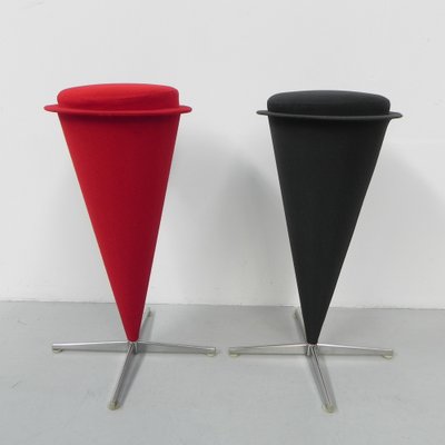 Cone Stools attributed to Verner Panton for Plus-Linje, 1960s, Set of 2-TL-1401170