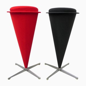 Cone Stools attributed to Verner Panton for Plus-Linje, 1960s, Set of 2-TL-1401170