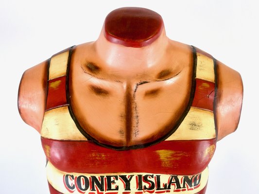 Coney Island Mens Swim Club Torso Mannequin on Stand, 1960s-ZCY-2021101