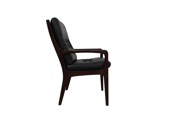 Conference Armchair in Leather with High Backrest by Eugen Schmidt, 1960-XTG-1352832