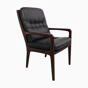 Conference Armchair in Leather with High Backrest by Eugen Schmidt, 1960-XTG-1352832