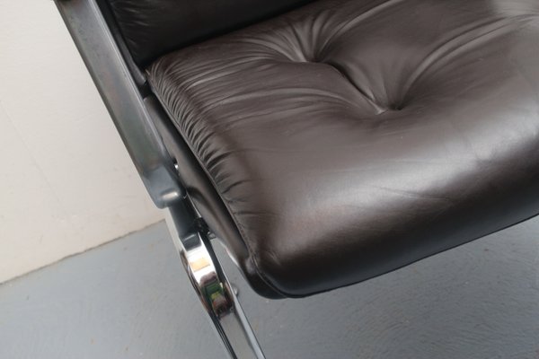 Conference Chair in Leather from Drabert, 1970s-PF-1261539