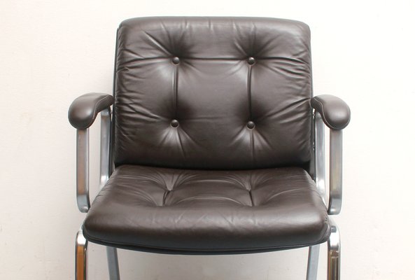 Conference Chair in Leather from Drabert, 1970s-PF-1261539