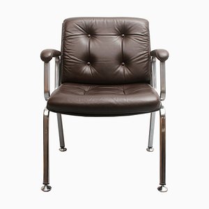 Conference Chair in Leather from Drabert, 1970s-PF-1261539