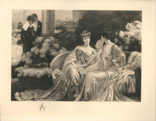 Confidences - Original Etching by Alfred Boulot - 1900-1930-ZCI-754889