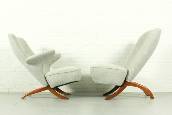 Congo & Pinguin Lounge Chairs by Theo Ruth for Artifort, the Netherlands, 1957, Set of 2-ZA-1816445