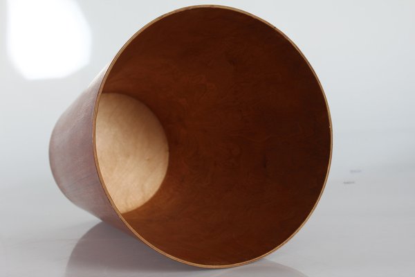 Conical Wastepaper Basket in Teak Veneer by Martin Åberg for Servex, Sweden, 1960s-QQ-1725523