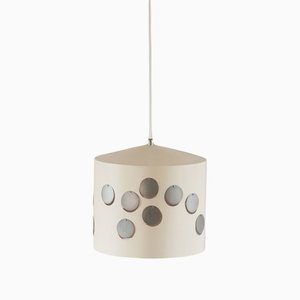 Conical White and Silver Pendant Light-YS-1189579