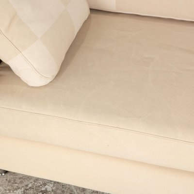 Conseta Fabric Two-Seater Cream Beige Sofa from Cor-RQW-2036328